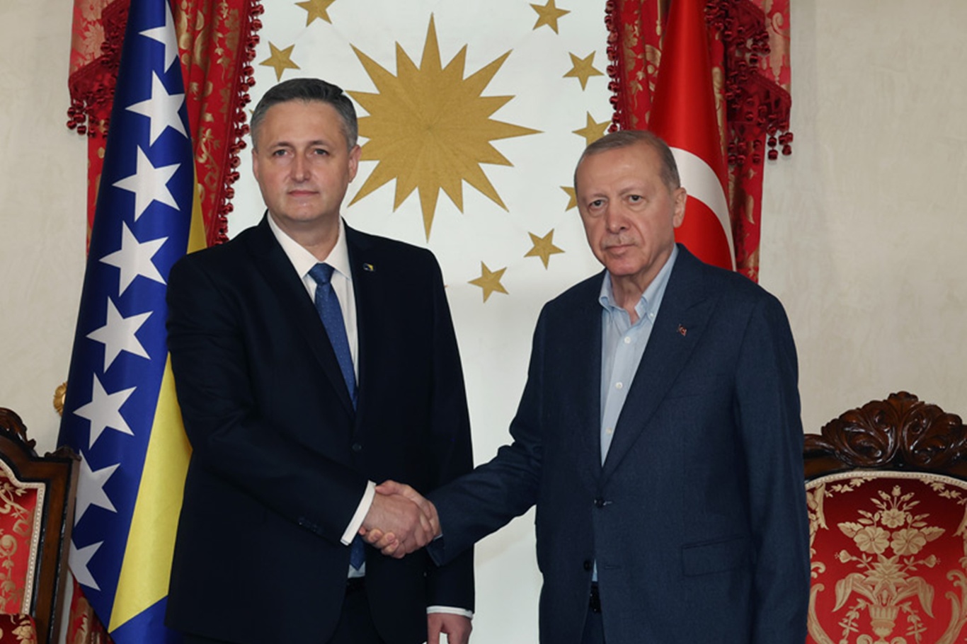 Cumhurbaşkanı Erdoğan, Beçiroviç ile ile ile görüştü