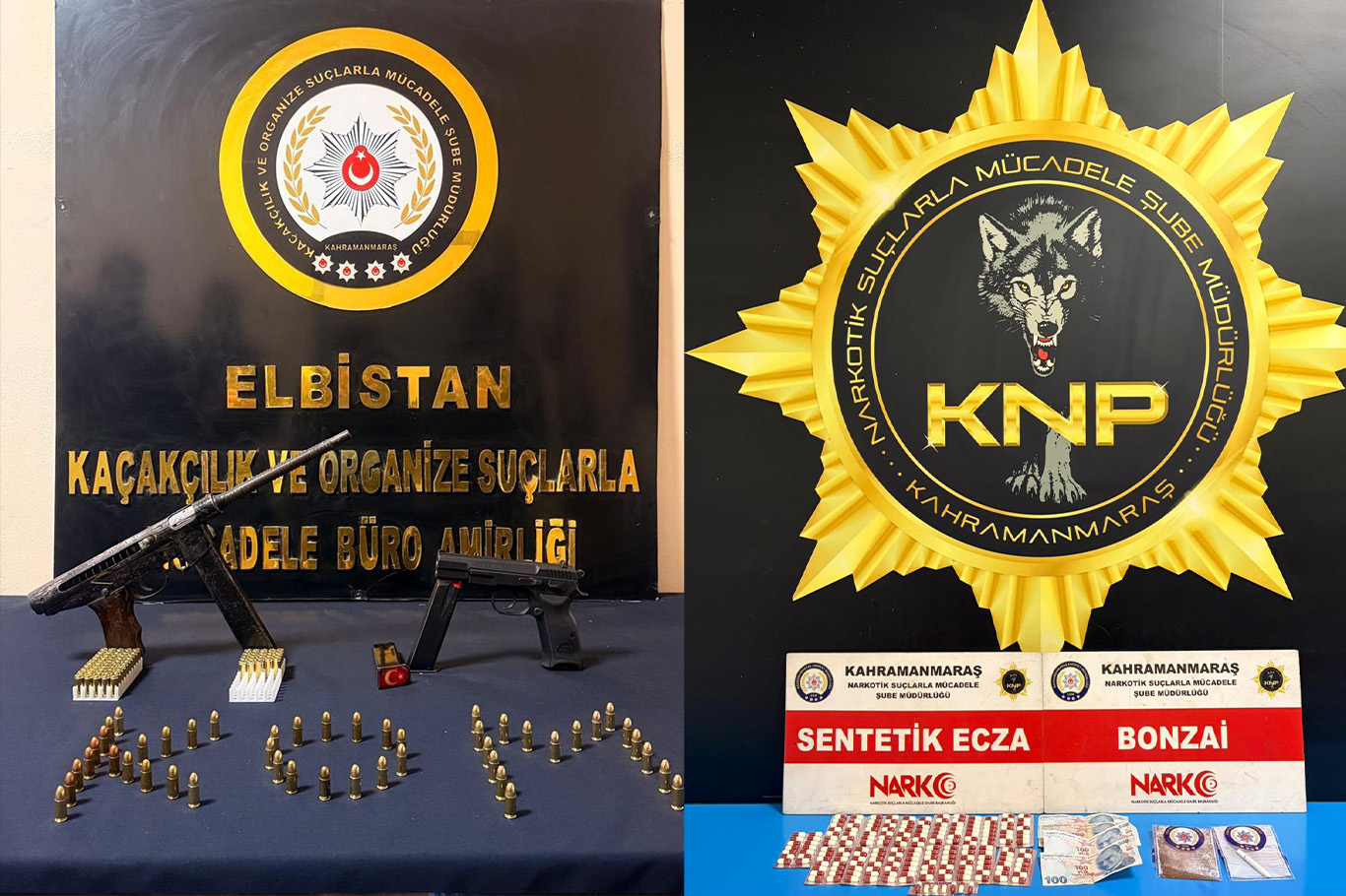 Kahramanmaraş'ta silah ve uyuşturucu operasyonu: 2 tutuklama