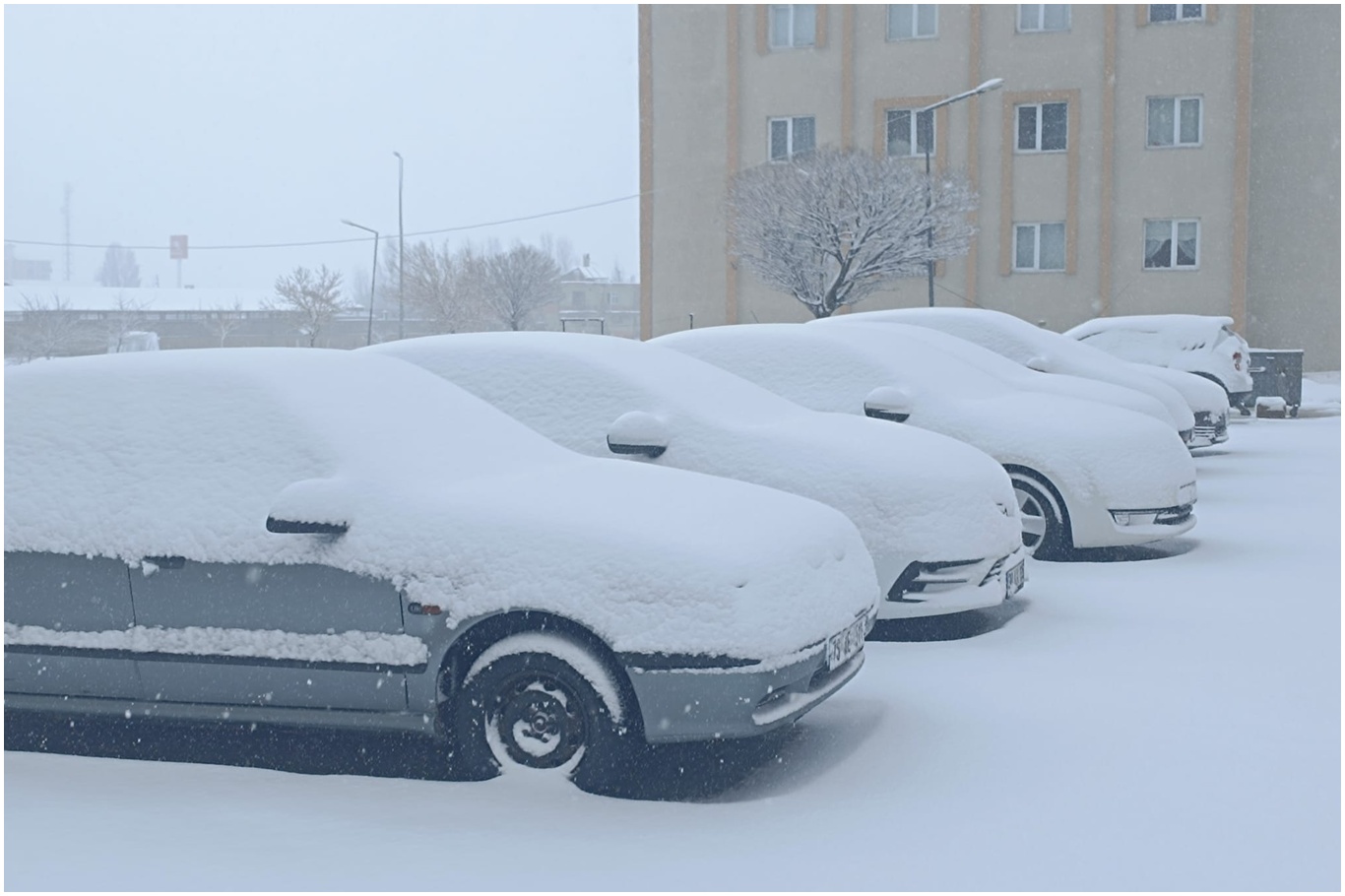Bitlis'te nisan ayında yoğun kar yağışı etkili oluyor