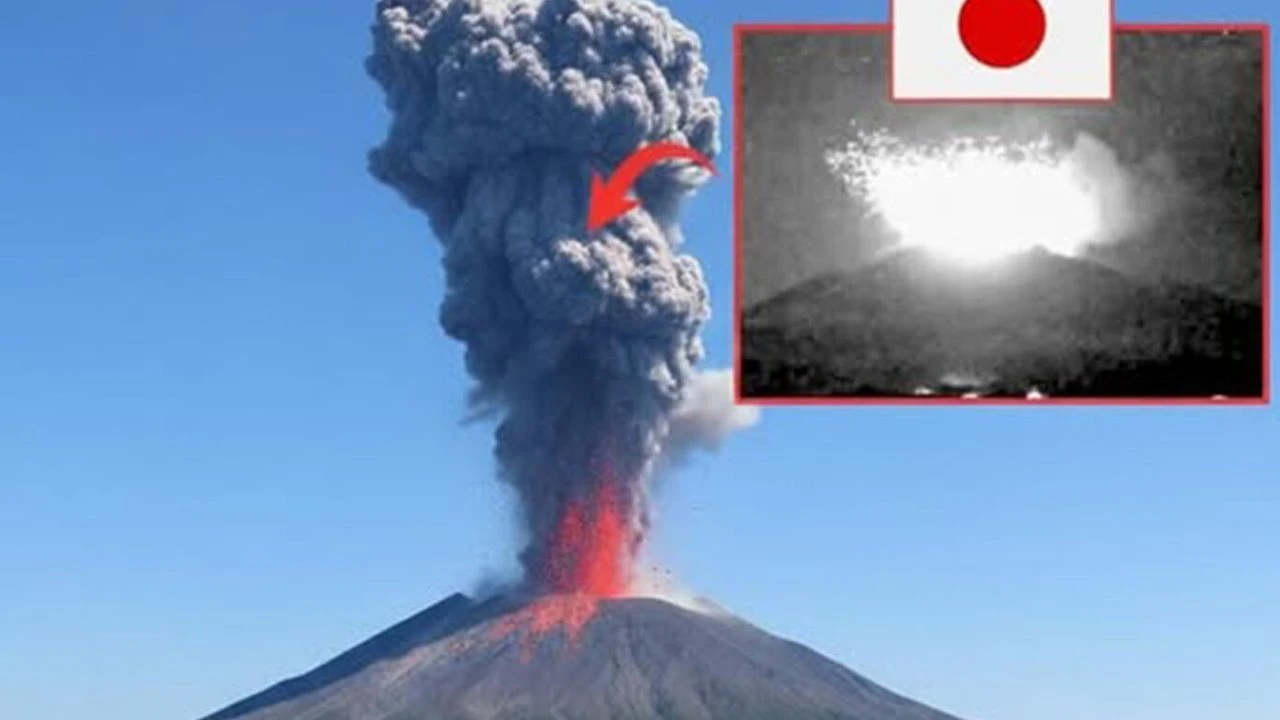 Sakurajima Volkanı'nda şiddetli patlama!