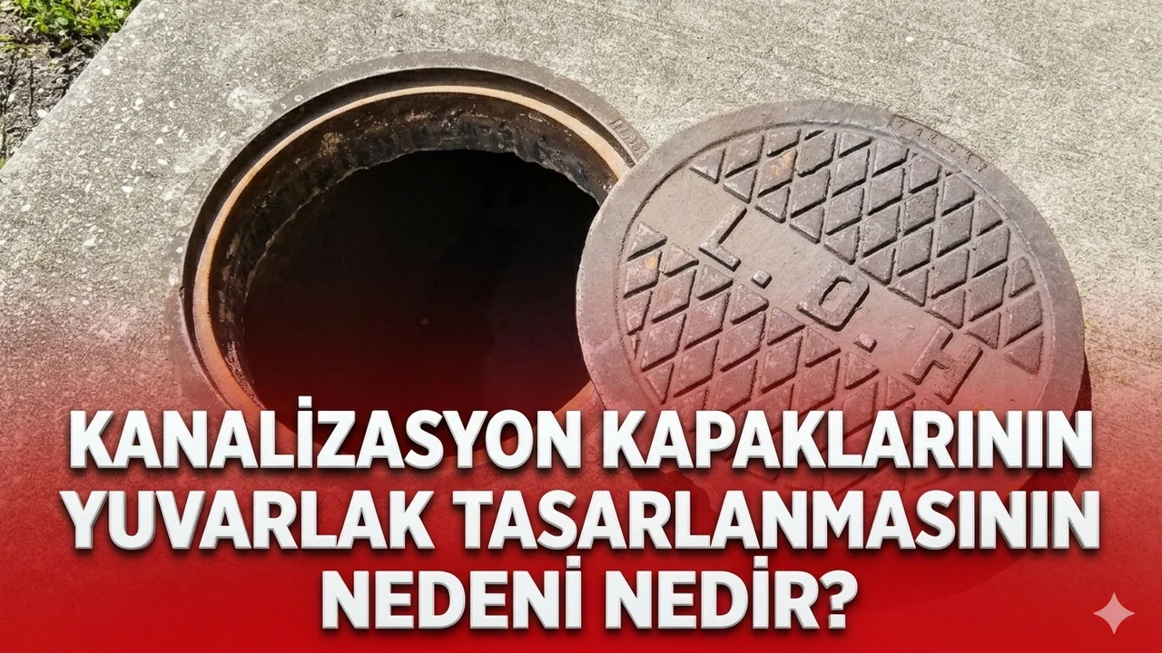 Kanalizasyon kapaklarının yuvarlak tasarlanmasının nedeni nedir?