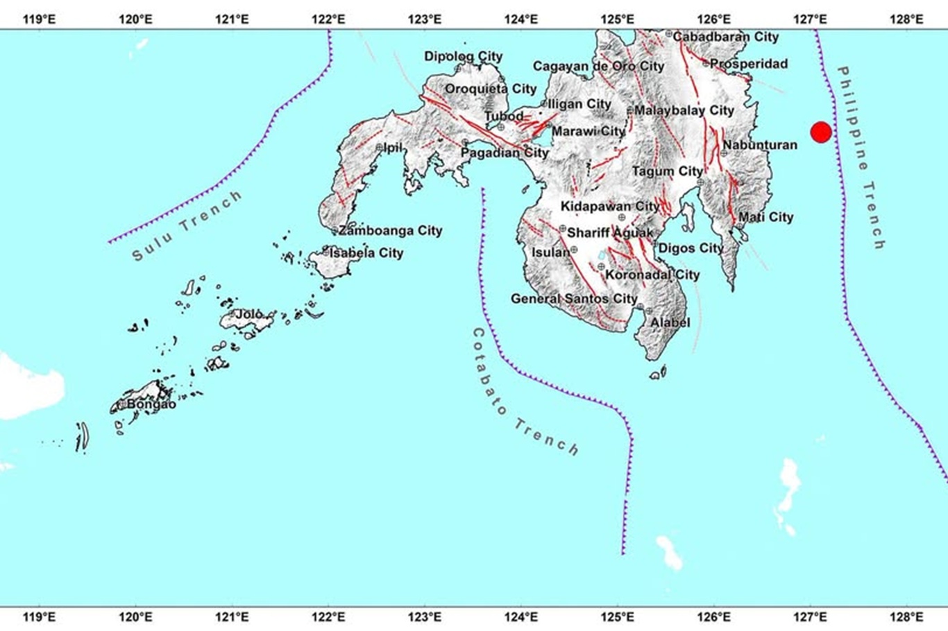 Filipinler'in açıklarında 6,6 büyüklüğünde deprem