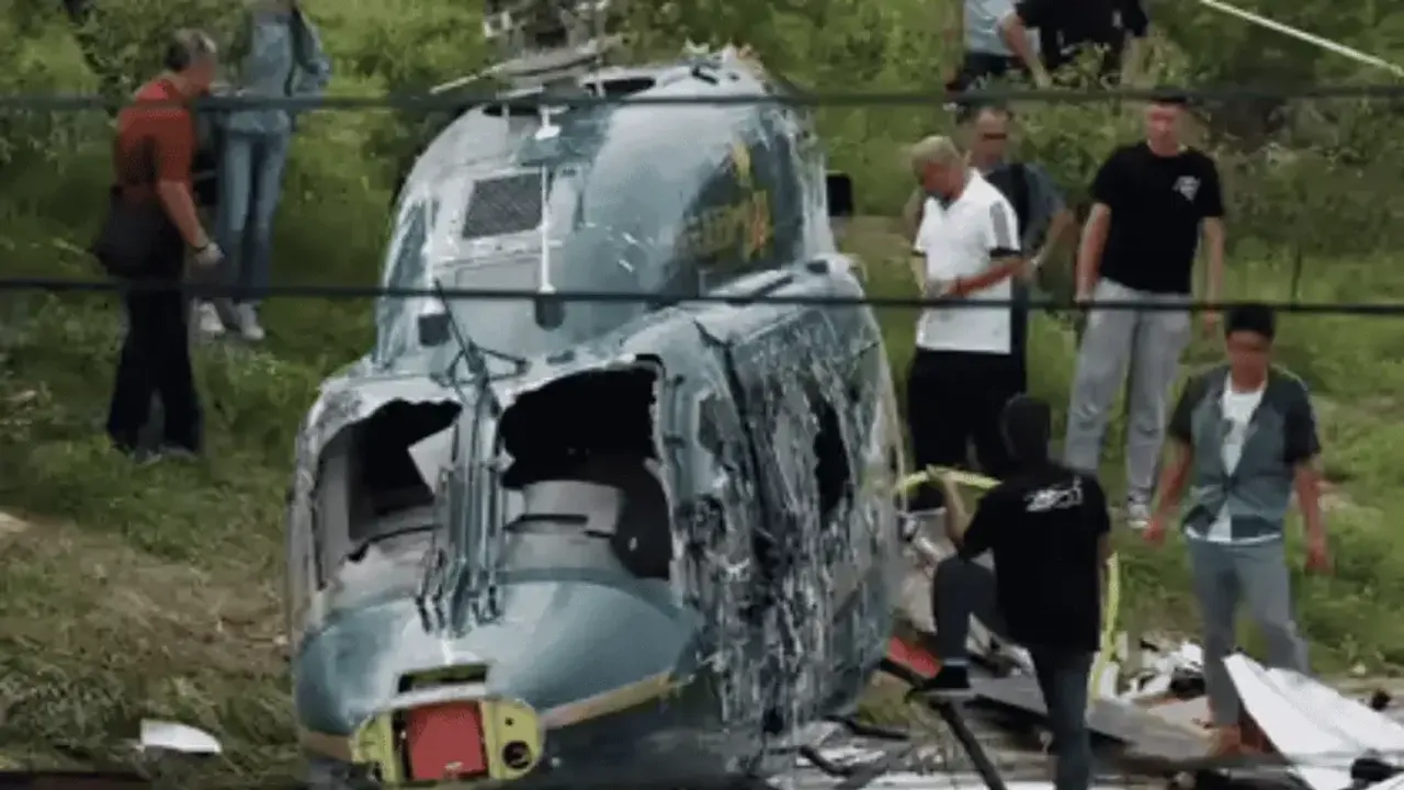 Petrol şirketine ait bir helikopter düştü: 14 ölü!