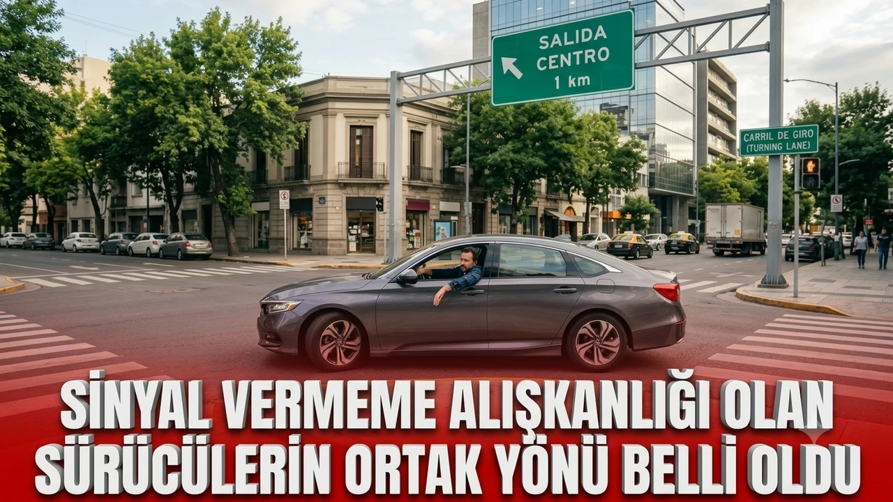 Sinyal vermeme alışkanlığı olan sürücülerin ortak yönü belli oldu