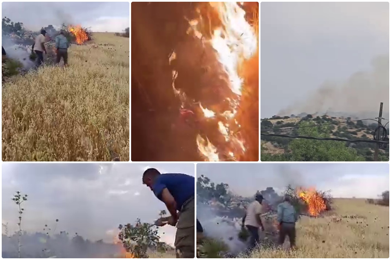 Gaziantep'te dağlık alanda çıkan yangın söndürüldü
