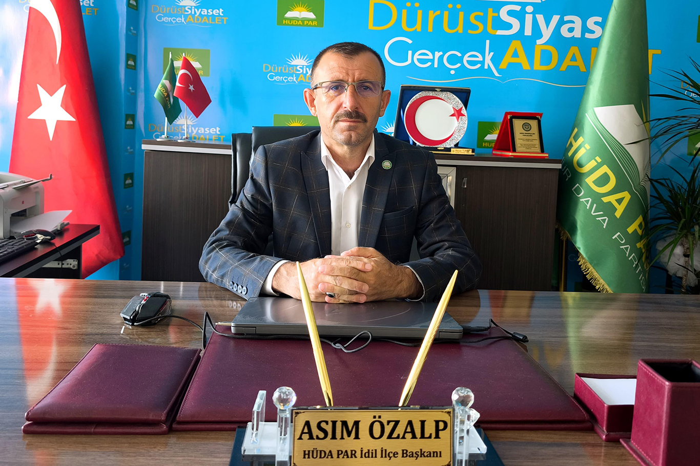 HÜDA PAR İdil İlçe Başkanlığından köy yolları için 'Adalet ve Denetim' mesajı
