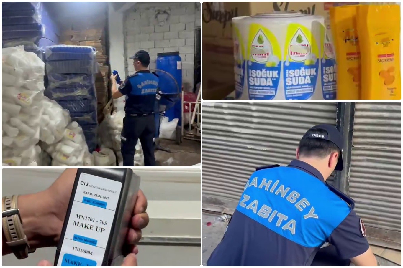 Gaziantep'te sahte temizlik malzemesi operasyonu: 11 bin ürün ele geçirildi