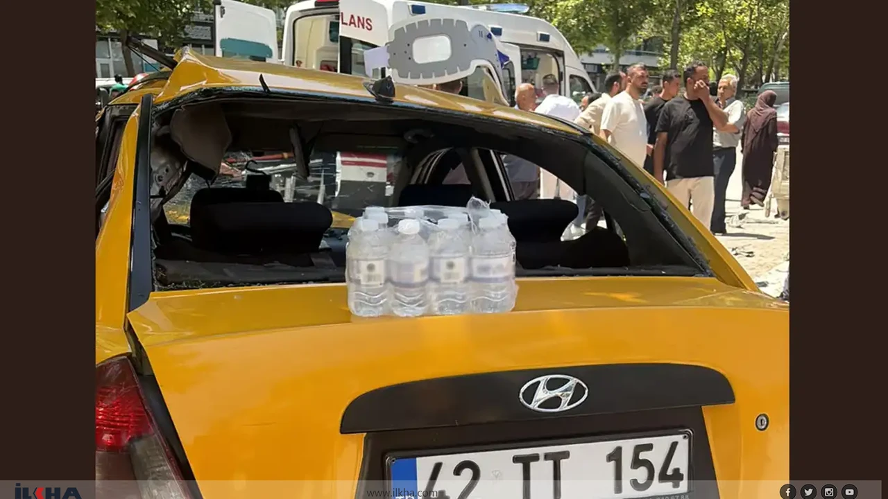 Konya'da otomobil yayaların arasına daldı!