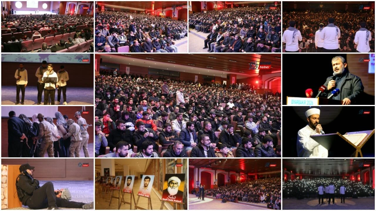 Diyarbakır'da düzenlenen "Şehadet Gecesi"nden kareler