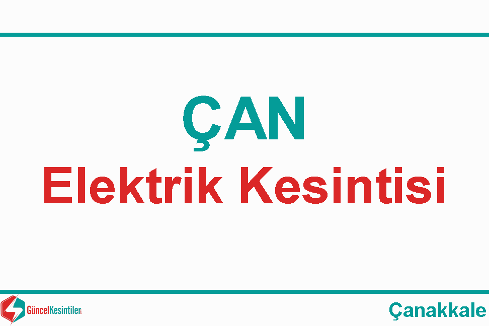 Çanakkale Elektrik Kesintisi Detayları Paylaşıldı (27-28 Ağustos 2026)
