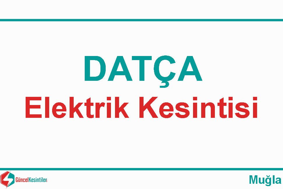 Muğla Elektrik Kesintisi Detayları Paylaşıldı (28-29 Ağustos 2026)