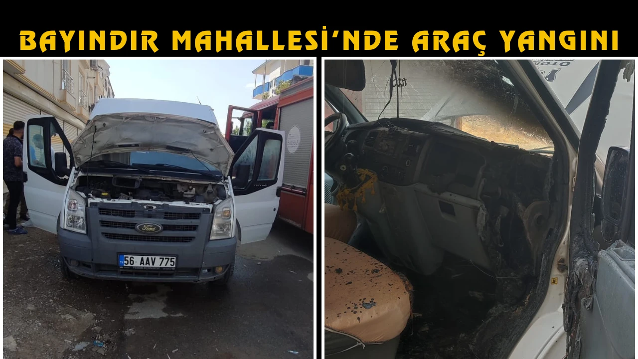 Bayındır Mahallesi’nde Araç Yangını