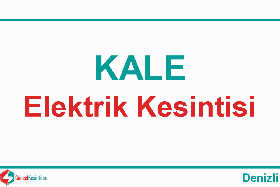 Denizli Elektrik Kesintisi Detayları Paylaşıldı (29 Ağustos 2026)