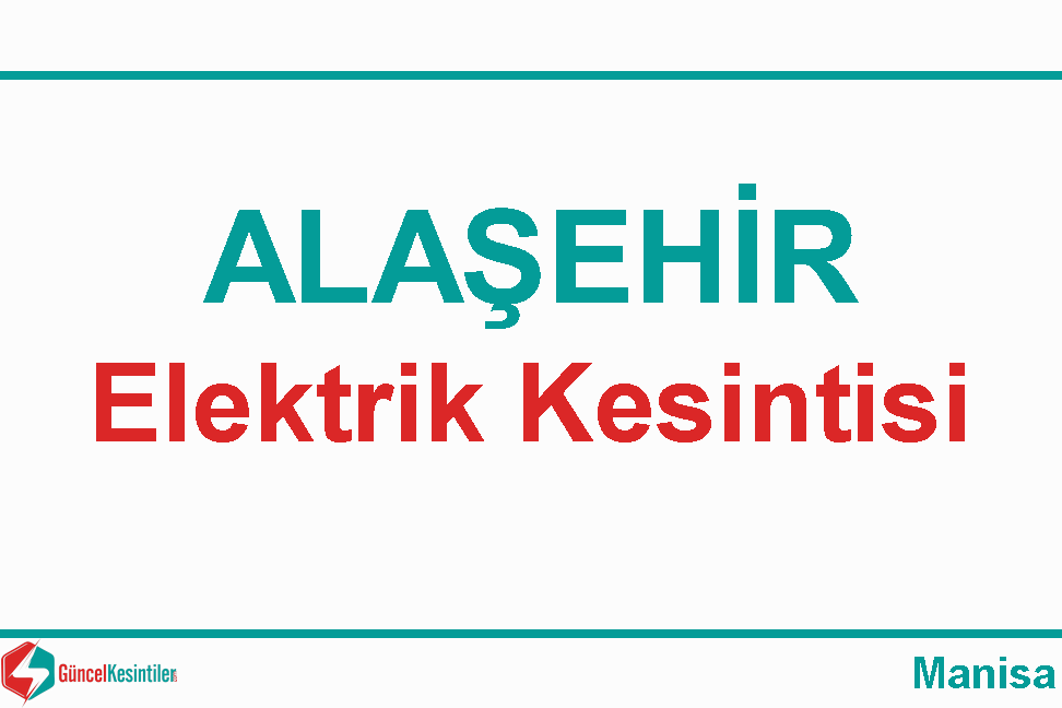 Manisa Elektrik Kesintisi Detayları Paylaşıldı (29-31 Ağustos 2026)