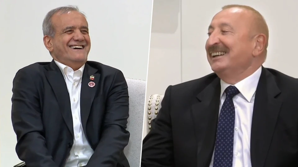 Aliyev ve Pezeşkiyan’ı güldüren maden suyu diyaloğu: 'Bize getirmemişsin'