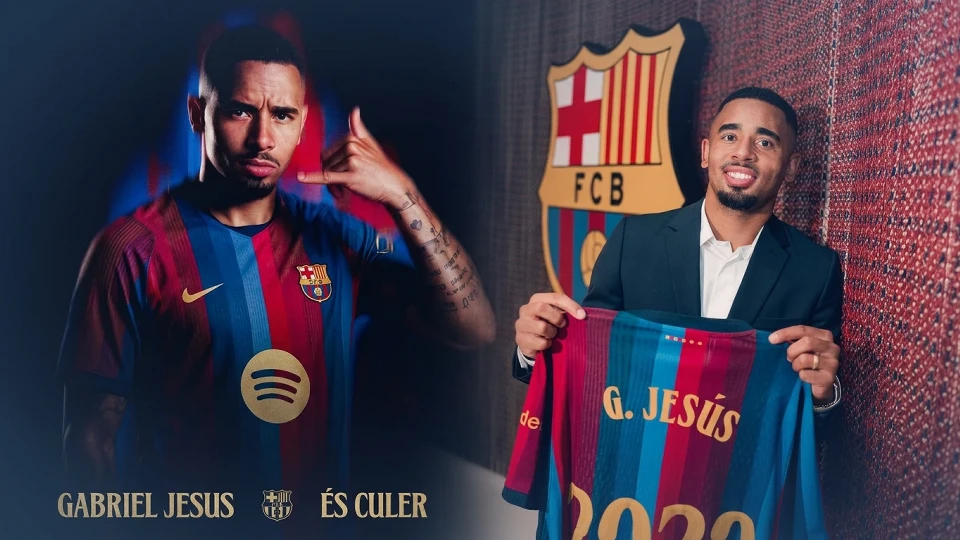 Barcelona, Arsenal'den Gabriel Jesus'u kadrosuna kattı