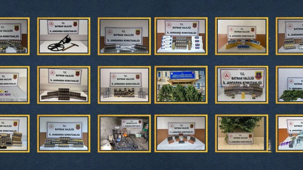 Batman’da Jandarma Denetimlerinde Çok Sayıda Kaçak Malzeme Ele Geçirildi