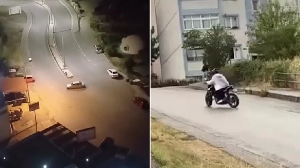 Karabük'te drift atan sürücüye ceza yağdı, rampada şov yapan sürücü ise motosikleti devirdi