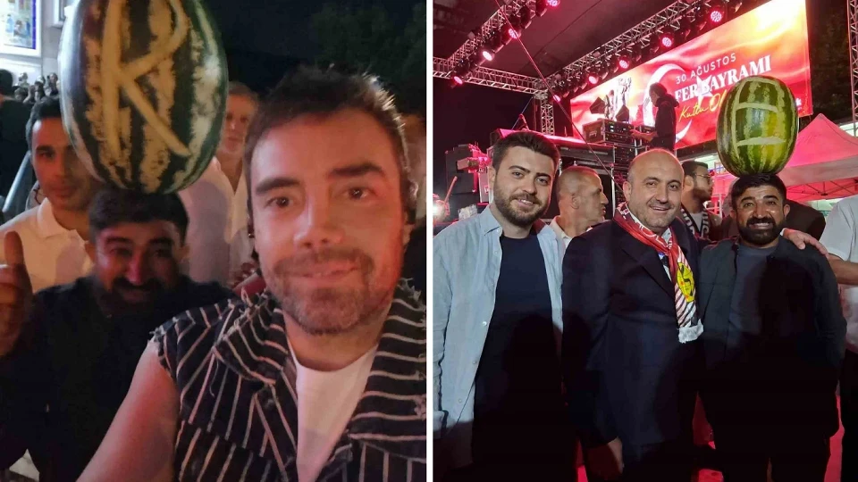 Murat Dalkılıç'la fotoğraf çektirdi: Kafasındaki detayı görenler şaşırdı