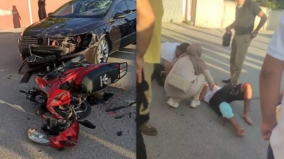 Erzincan'da korkutan kaza: 2 genç yaralandı