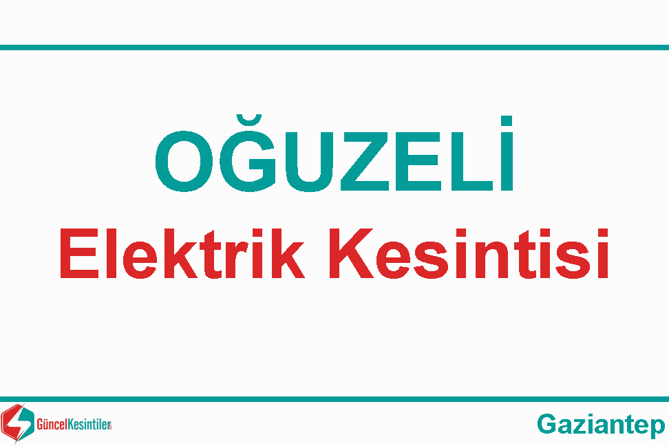Gaziantep Elektrik Kesintisi Detayları Paylaşıldı (02-04 Eylül 2026)