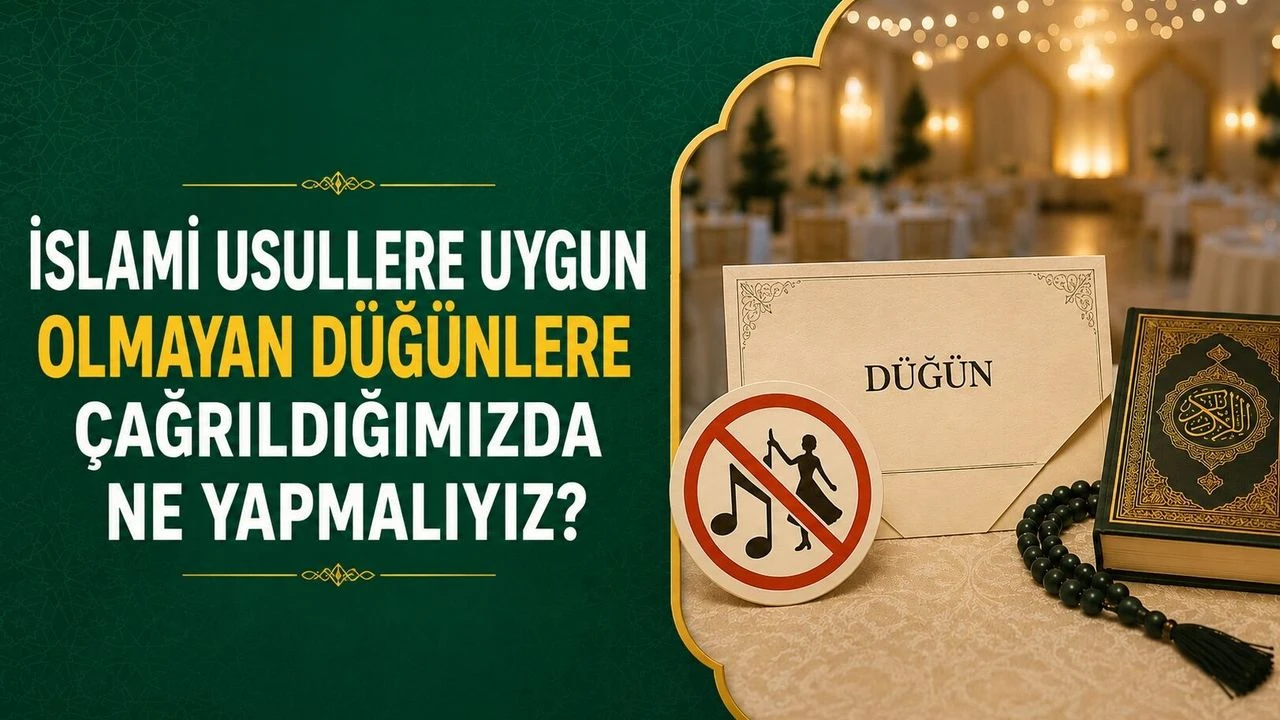 İslami Usullere Uygun Olmayan Düğünlere Çağrıldığımızda Ne Yapmalıyız?