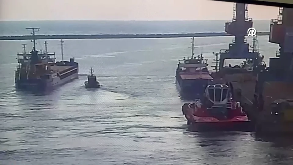 Marmara Denizi'nde batan geminin İskenderun'dan çıkış görüntüsü ortaya çıktı