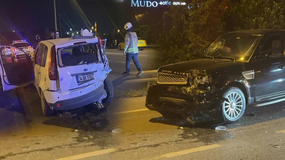 Şile Otoyolu'nda zincirleme kaza: 3 kişi yaralandı