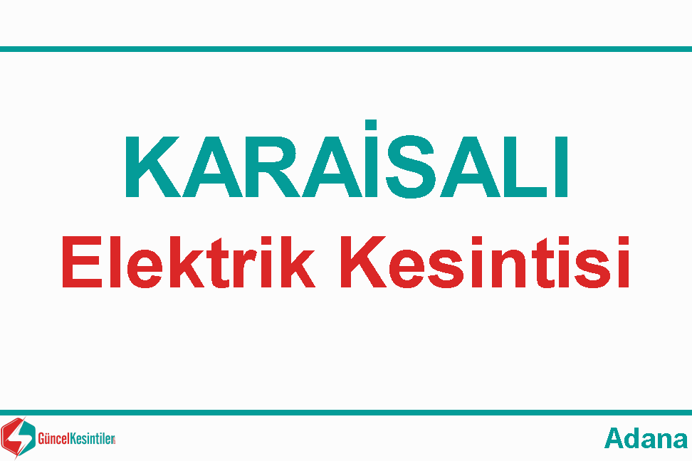 Adana Elektrik Kesintisi Detayları Paylaşıldı (02 Eylül 2026)