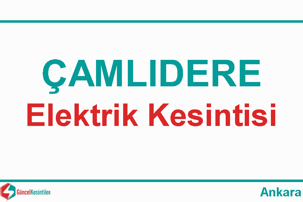 Ankara Elektrik Kesintisi Detayları Paylaşıldı (02-04 Eylül 2026)