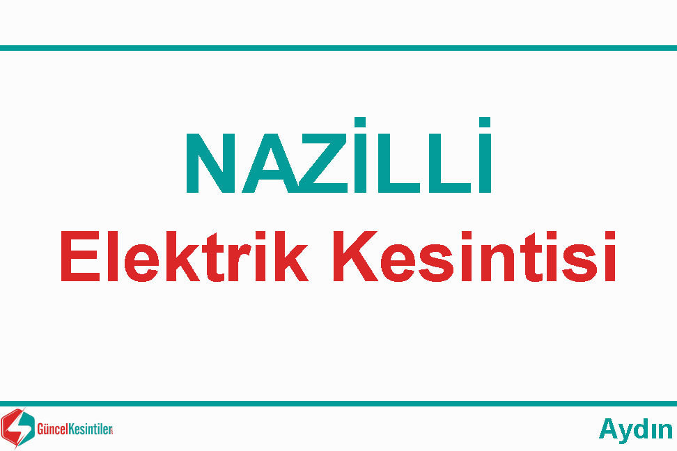 Aydın Elektrik Kesintisi Detayları Paylaşıldı (03-05 Eylül 2026)