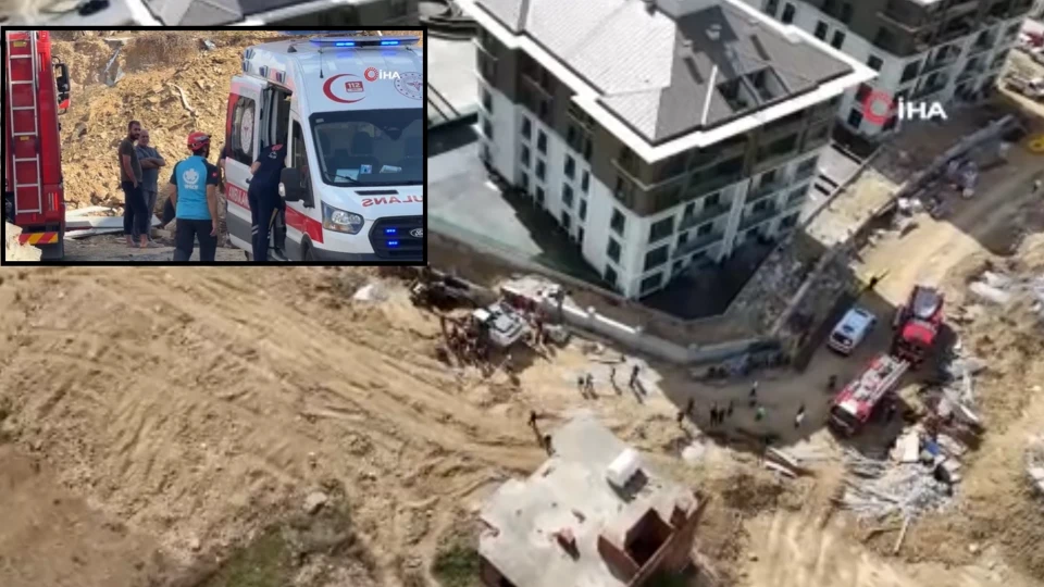 Başakşehir'de inşaatta toprak kayması: İki işçi kurtarıldı, bir işçi aranıyor