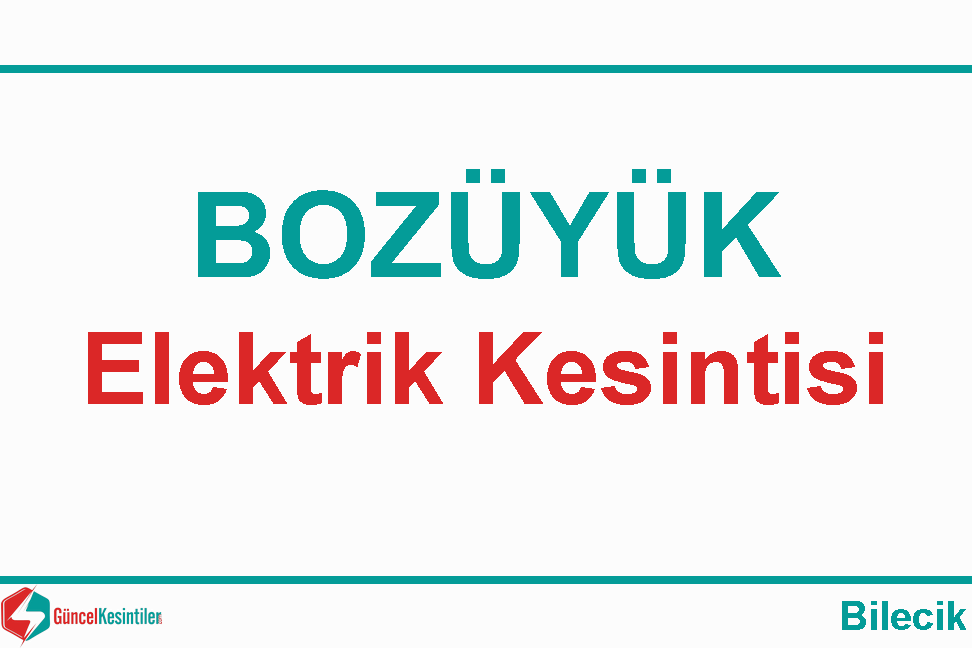 Bilecik Elektrik Kesintisi Detayları Paylaşıldı (03-04 Eylül 2026)