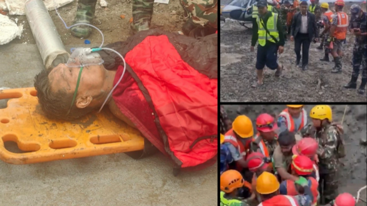Nepal'de sel felaketinde mucize gibi olay: 9. gününde sağ çıkarıldılar