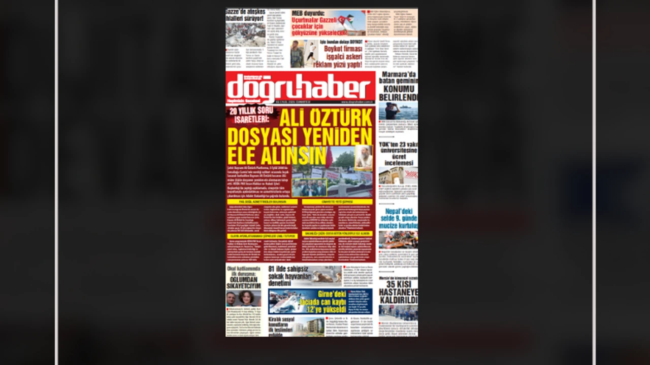 20 Yıllık Soru İşaretleri: Bayram Ali Öztürk Dosyası Yeniden Ele Alınsın