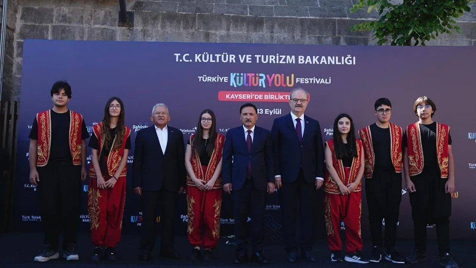 Kayseri'de Türkiye Kültür Yolu heyecanı başladı