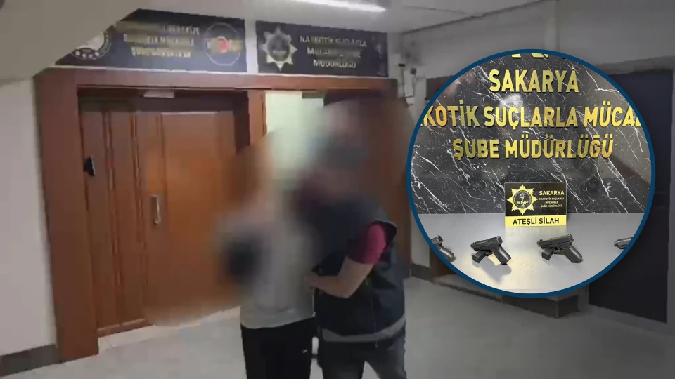 Sakarya'da otoyolda polisten silah operasyonu