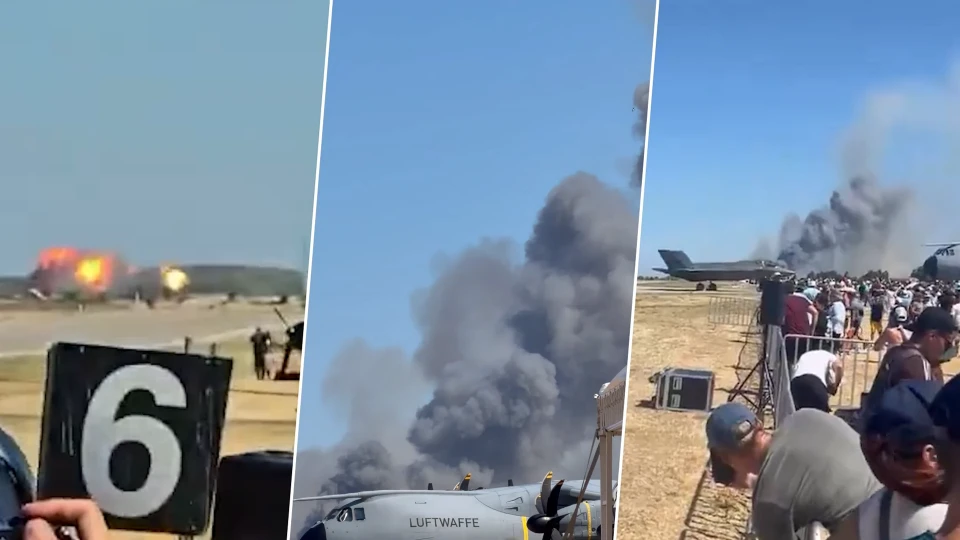 Yunanistan’da hava gösterisinde F-4 Phantom savaş uçağı düştü