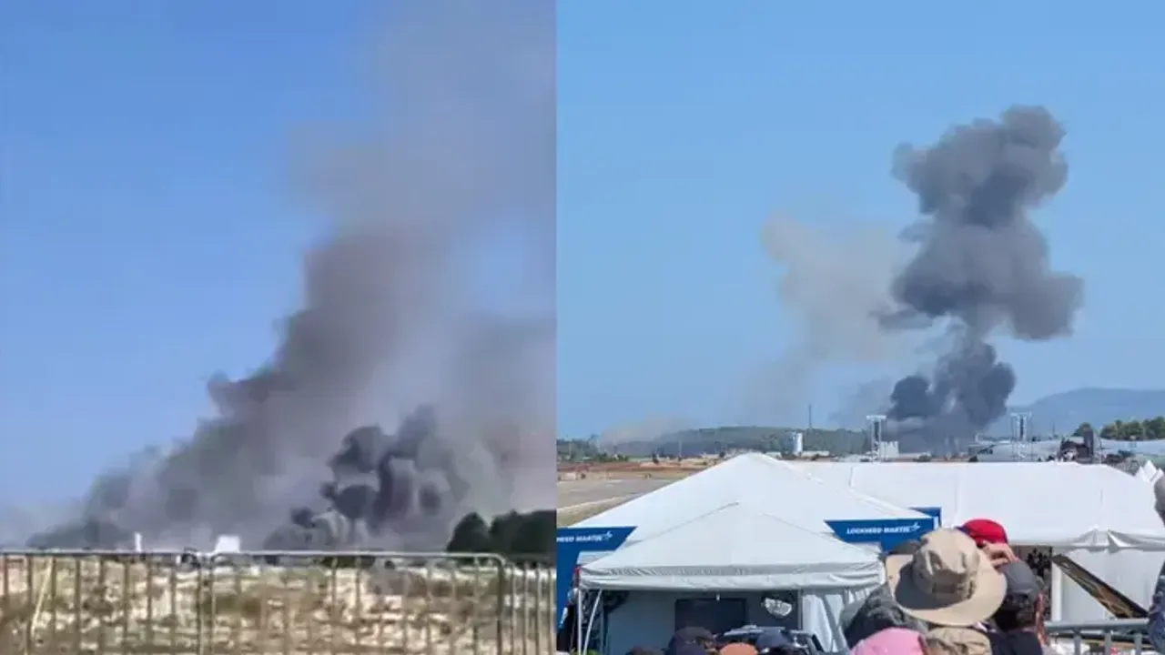 Yunanistan’da hava gösterisinde F-4 Phantom savaş uçağı düştü