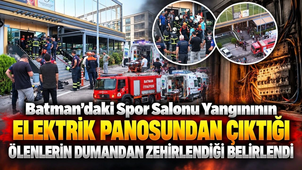 Batman'da apartman dairesinde yangın çıktı