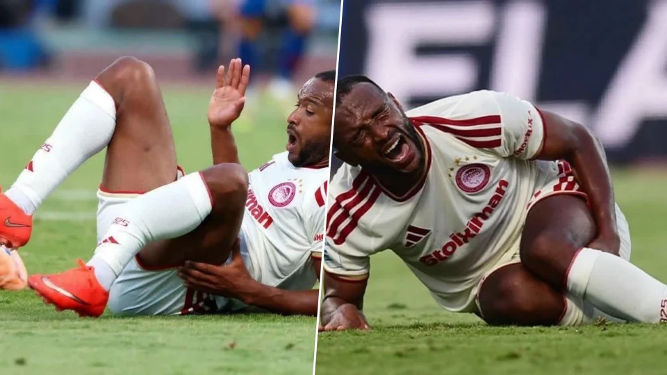 Süper Lig'in eski yıldızı Al Kaabi'nin kaval kemiği kırıldı: Acı içinde yerde kaldı