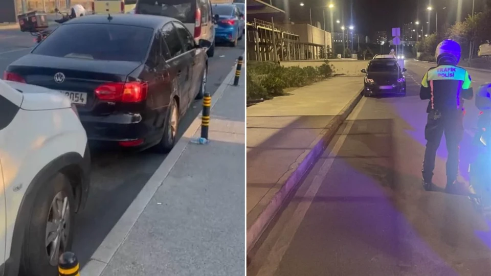 Başakşehir'de hatalı park edilen araçlar nedeniyle mağdur olan engelli vatandaşın videosu polis ekiplerini harekete geçirdi