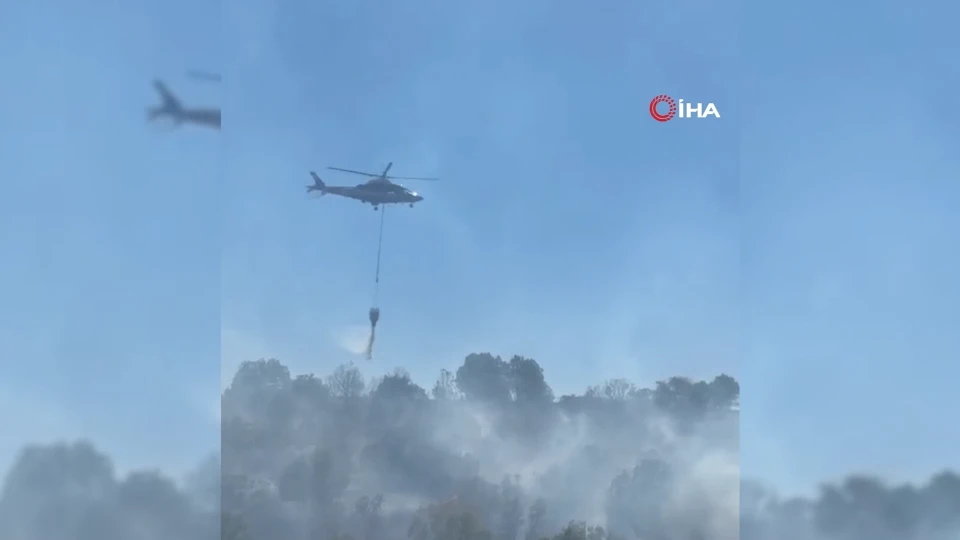 Bolu'da korkutan orman yangını: Ekiplerin müdahelesi sürüyor