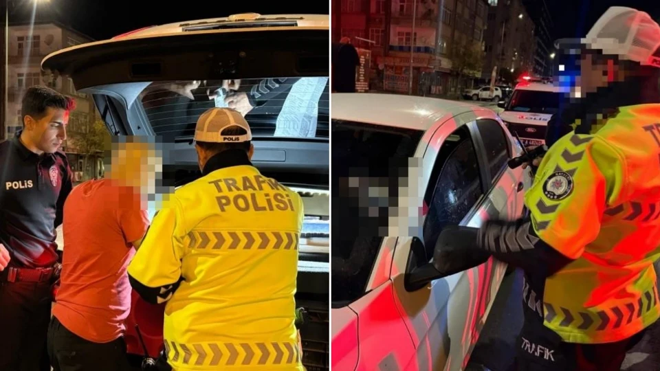 Kayseri'de yolun ortasında direksiyonda sızdı: Polisi görünce verdiği tepki "bu kadar da olmaz" dedirtti