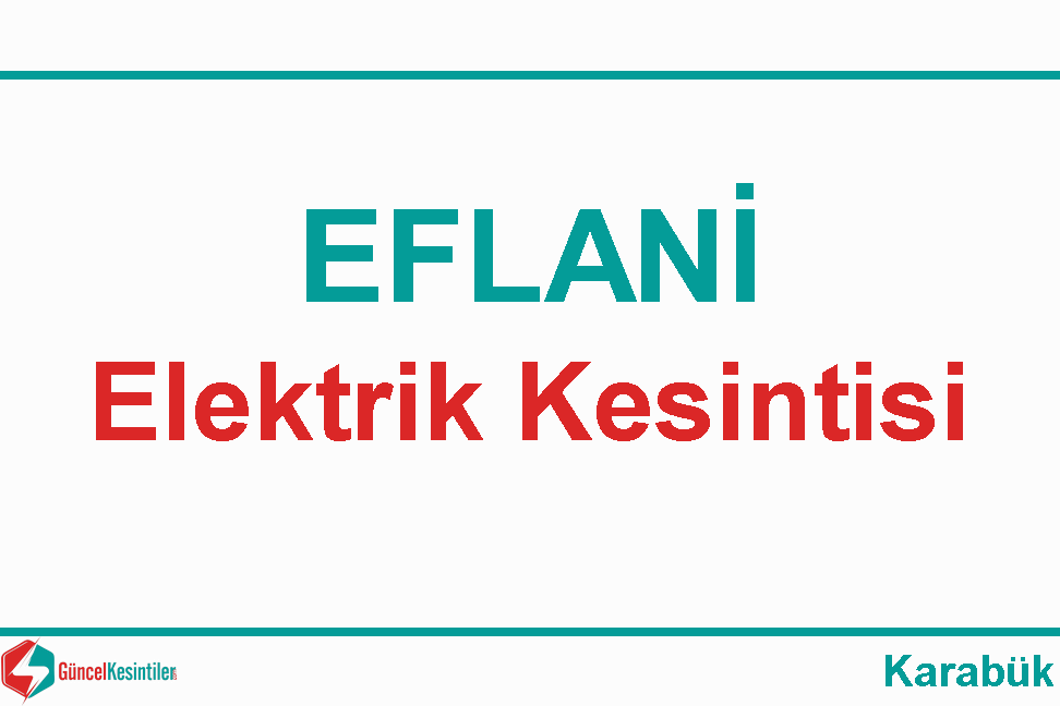 Karabük Elektrik Kesintisi Detayları Paylaşıldı (09-10 Eylül 2026)