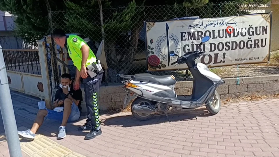 Antalya'da kazaya sebebiyet veren kişi yaralanan motosikletliye yardım etmeden kaçtı