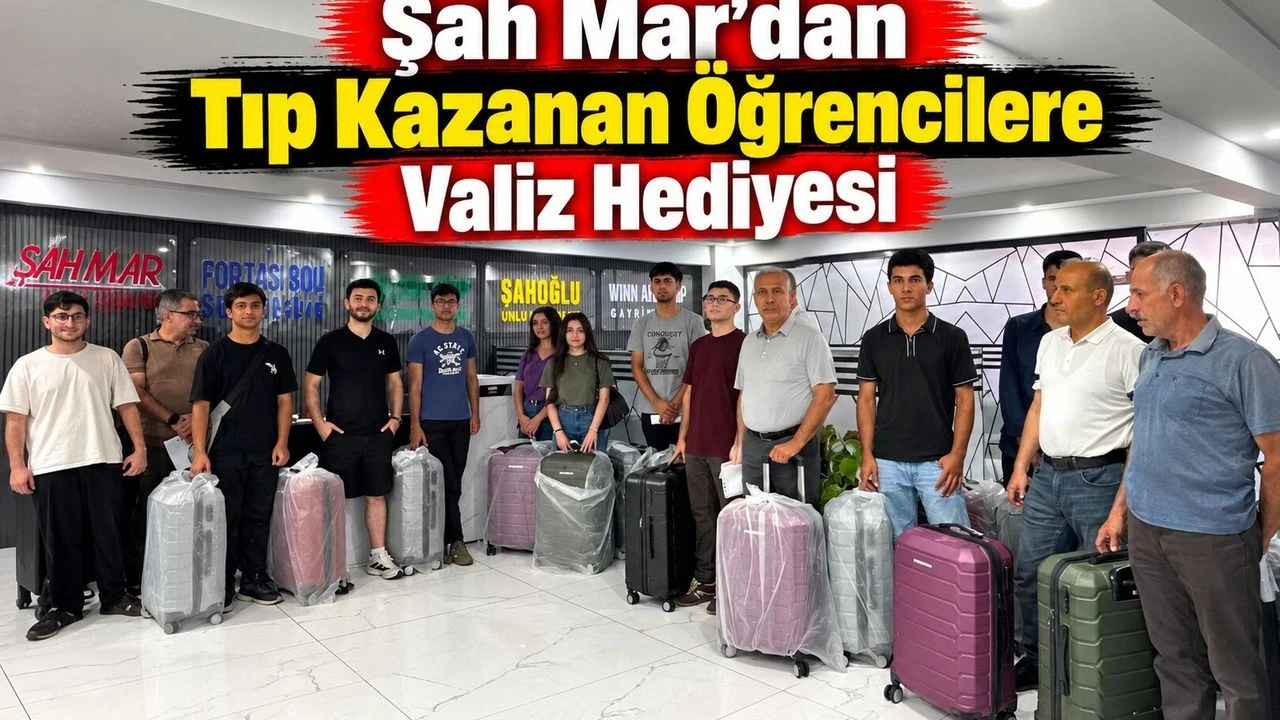 Şah Mar’dan Tıp Kazanan Öğrencilere Valiz Hediyesi